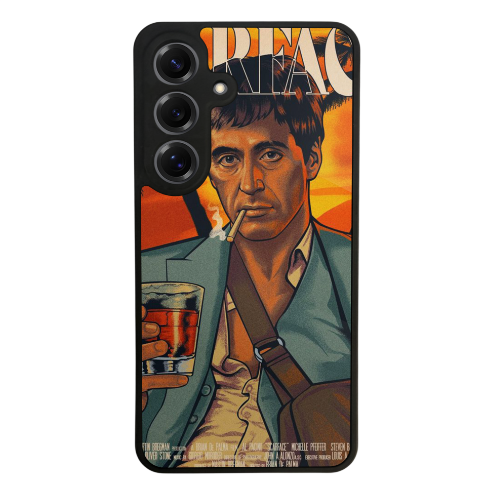 Samsung Galaxy S25 Uyumlu Scarface Tasarımlı Glossy Premium Kılıf