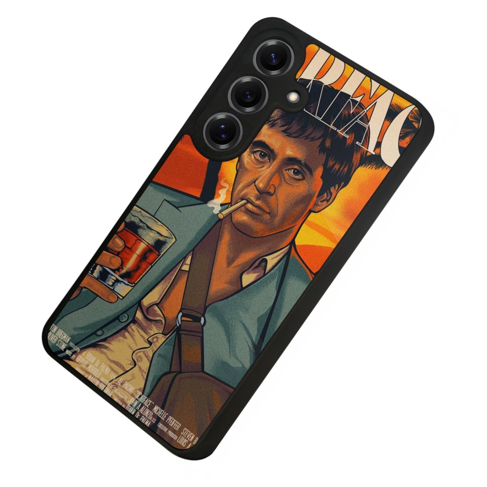 Samsung Galaxy S25 Uyumlu Scarface Tasarımlı Glossy Premium Kılıf