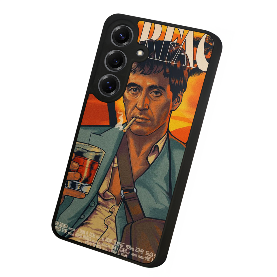Samsung Galaxy S25 Uyumlu Scarface Tasarımlı Glossy Premium Kılıf