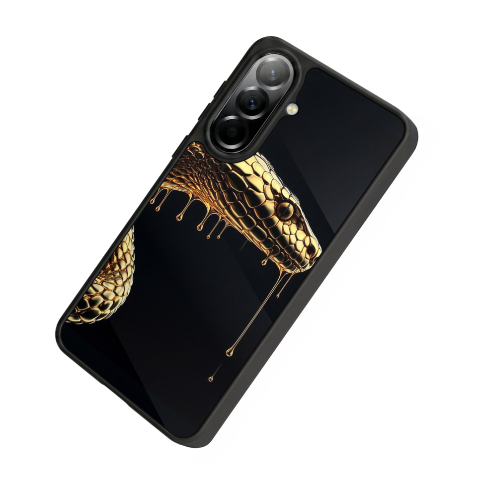 Samsung Galaxy A37 Uyumlu Yılan Tasarımlı Glossy Premium Kılıf