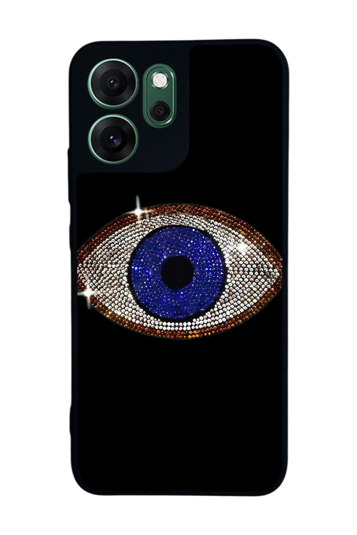 Oppo Reno 14F Uyumlu Nazar Tasarımlı Glossy Premium Kılıf