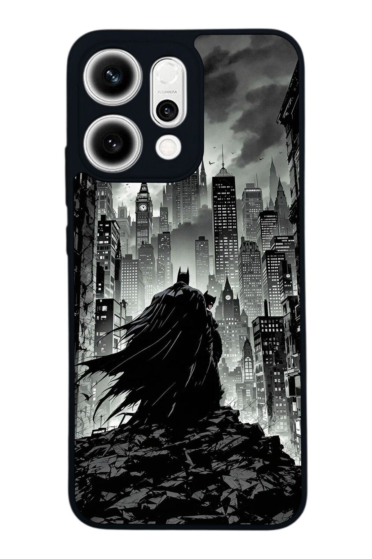 Oppo Reno 14 Uyumlu Batman Tasarımlı Glossy Premium Kılıf