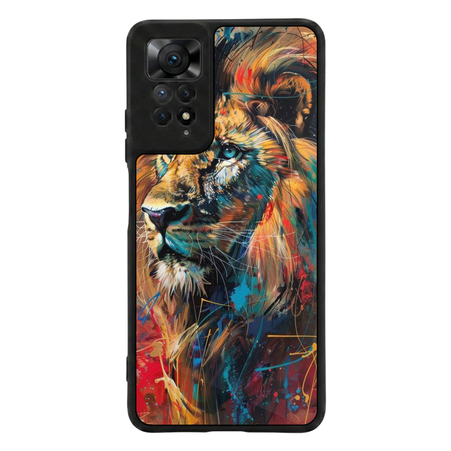 Xiaomi Redmi Note 12 Pro Uyumlu Aslan Tasarımlı Glossy Premium Kılıf