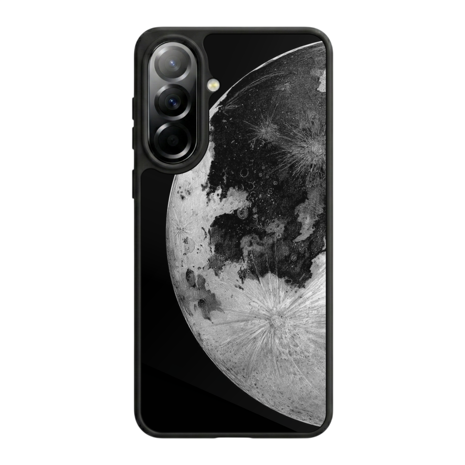 Samsung Galaxy A37 Uyumlu Ay Tasarımlı Glossy Premium Kılıf