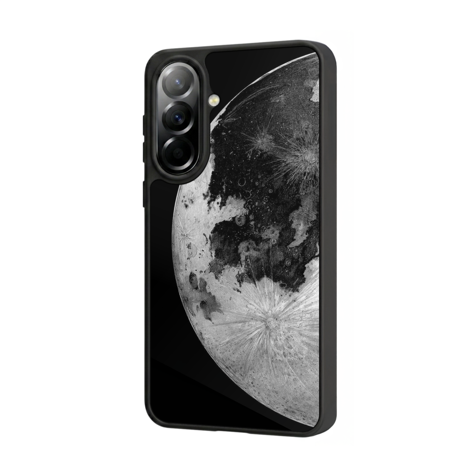 Samsung Galaxy A37 Uyumlu Ay Tasarımlı Glossy Premium Kılıf