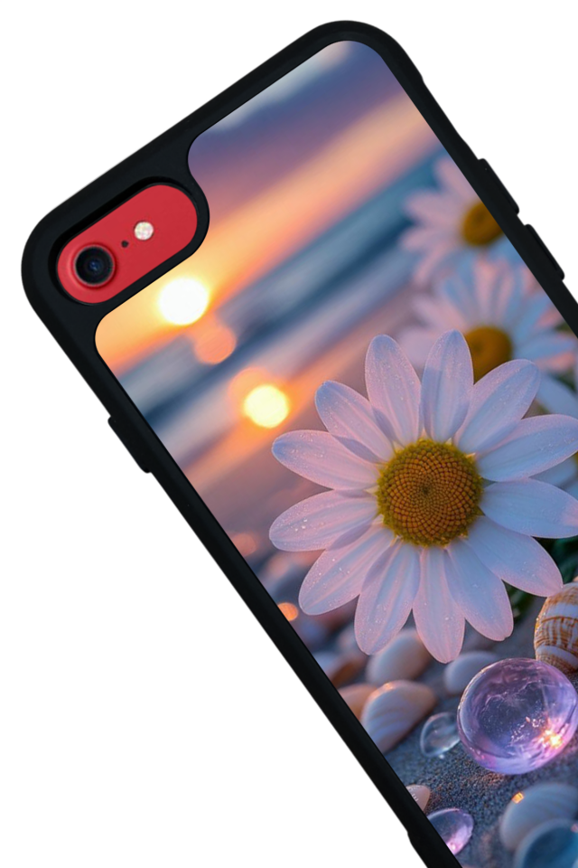 iPhone 7 Uyumlu Cicek Tasarımlı Glossy Premium Kılıf