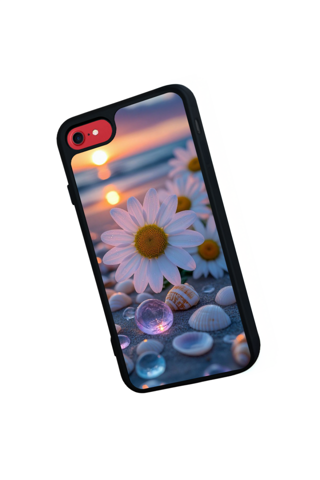 iPhone 7 Uyumlu Cicek Tasarımlı Glossy Premium Kılıf