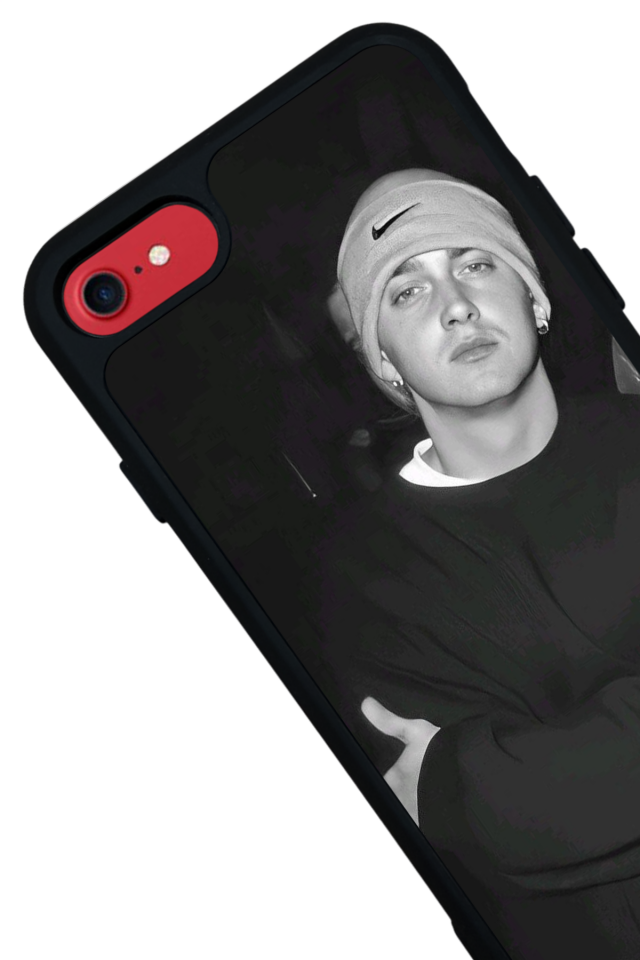 iPhone 8 Uyumlu Eminem Tasarımlı Glossy Premium Kılıf