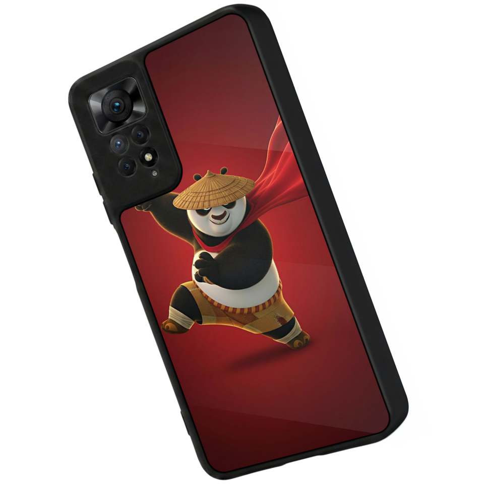 Xiaomi Redmi Note 11 Pro Uyumlu Kung Fu Panda Tasarımlı Glossy Premium Kılıf