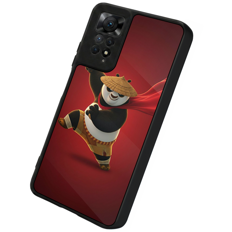 Xiaomi Redmi Note 11 Pro Uyumlu Kung Fu Panda Tasarımlı Glossy Premium Kılıf