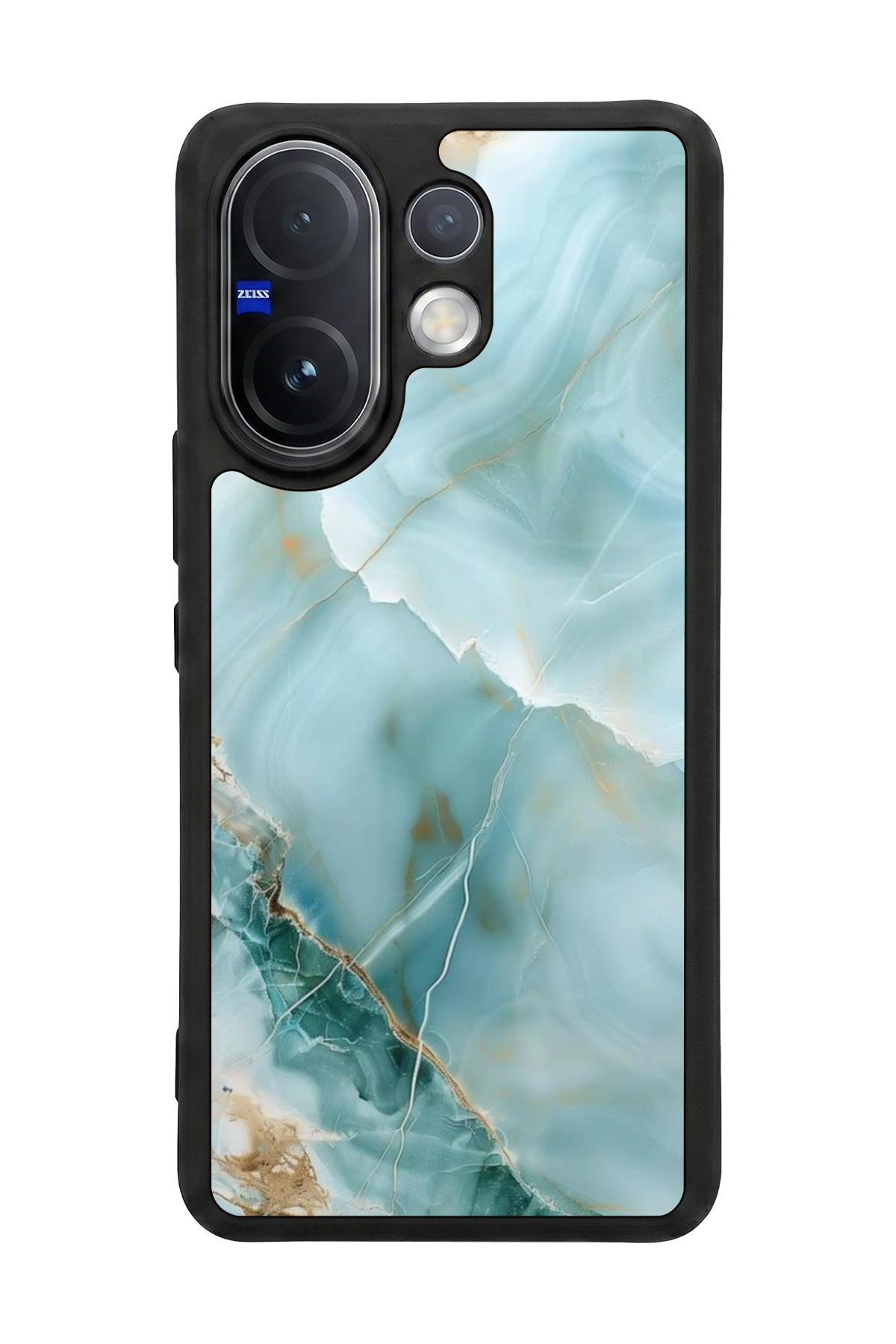 Vivo V60 Uyumlu Mermer Marble Tasarımlı Glossy Premium Kılıf