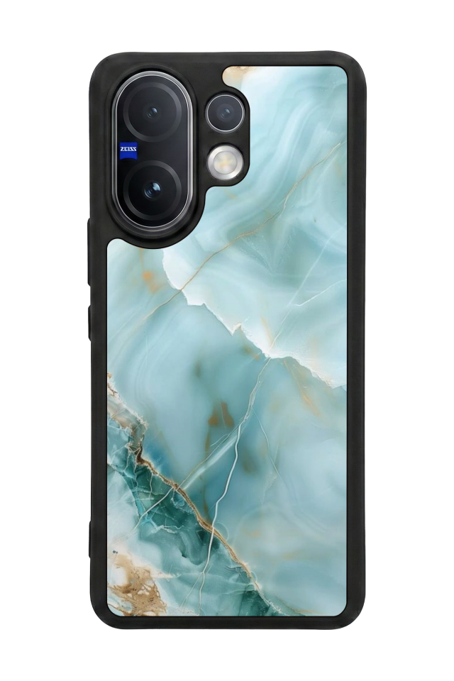 Vivo V60 Uyumlu Mermer Marble Tasarımlı Glossy Premium Kılıf