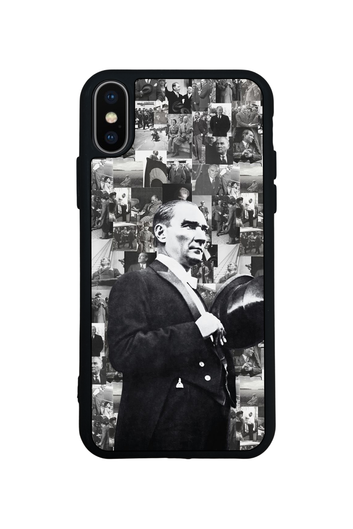 iPhone X/ XS Uyumlu Mustafa Kemal Ataturk Tasarımlı Glossy Premium Kılıf
