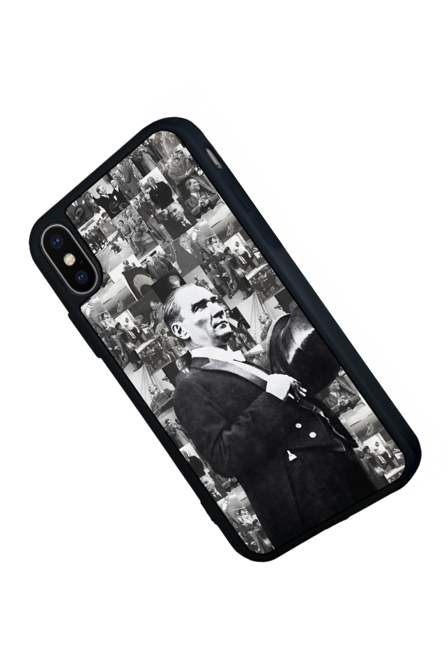 iPhone X/ XS Uyumlu Mustafa Kemal Ataturk Tasarımlı Glossy Premium Kılıf