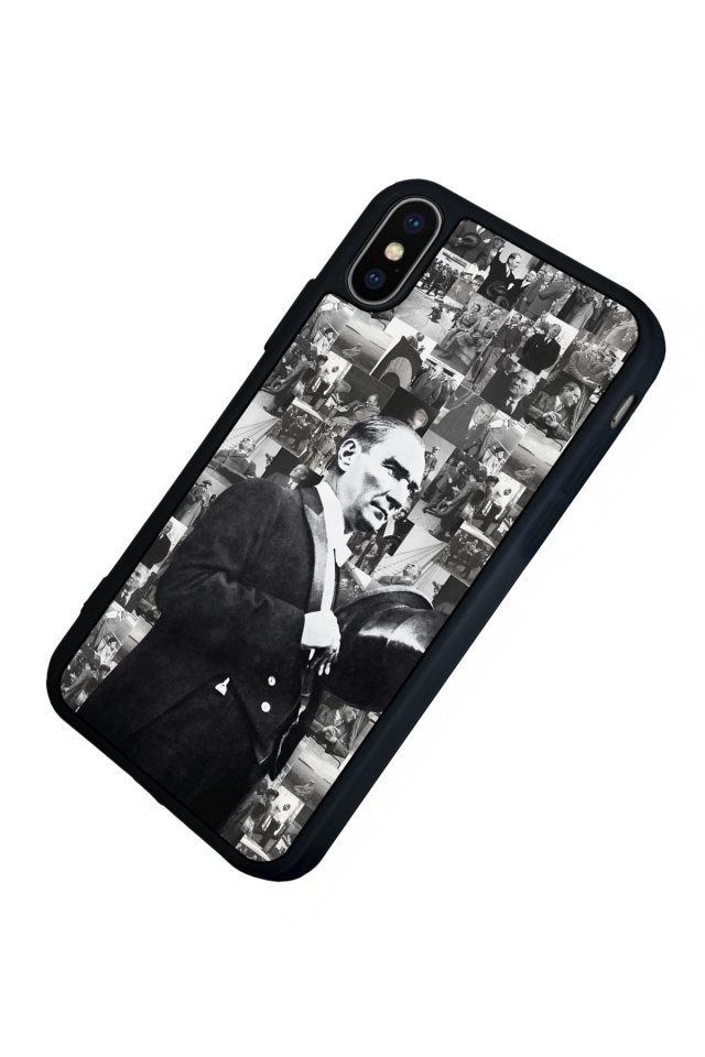 iPhone X/ XS Uyumlu Mustafa Kemal Ataturk Tasarımlı Glossy Premium Kılıf