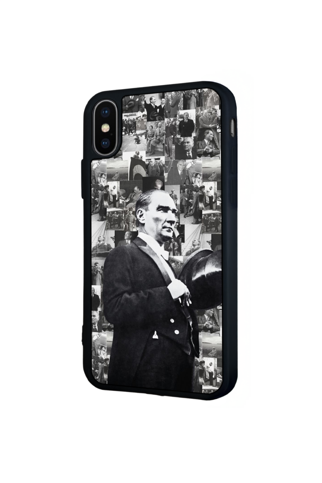 iPhone X/ XS Uyumlu Mustafa Kemal Ataturk Tasarımlı Glossy Premium Kılıf