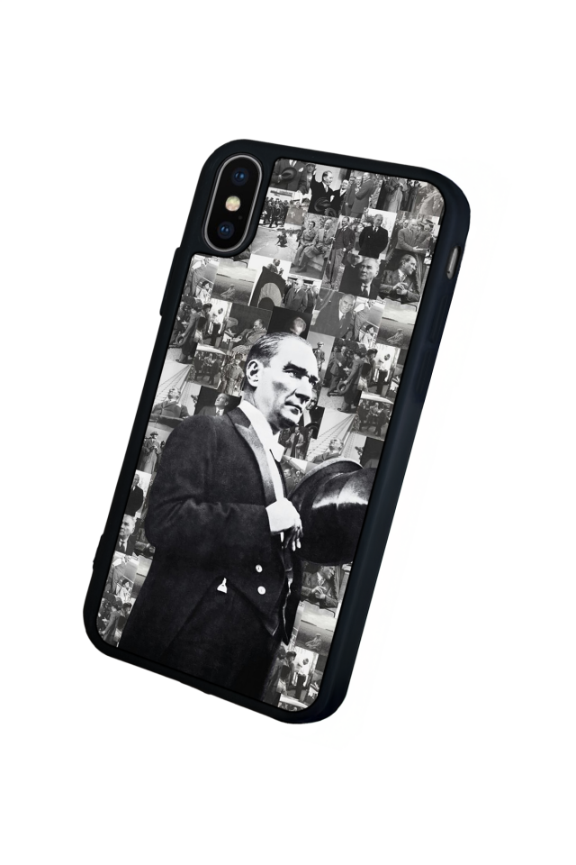iPhone X/ XS Uyumlu Mustafa Kemal Ataturk Tasarımlı Glossy Premium Kılıf