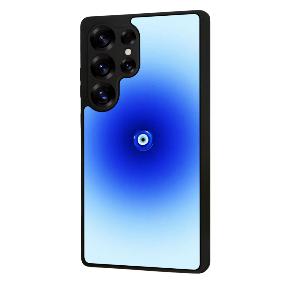 Samsung Galaxy S25 Ultra Uyumlu Nazar Tasarımlı Glossy Premium Kılıf