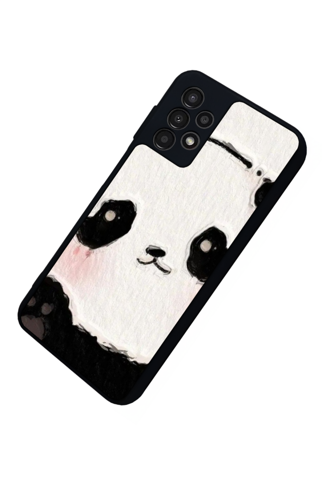 Samsung Galaxy A13 Uyumlu Panda Tasarımlı Glossy Premium Kılıf