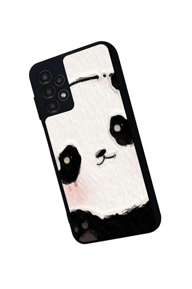 Samsung Galaxy A13 Uyumlu Panda Tasarımlı Glossy Premium Kılıf