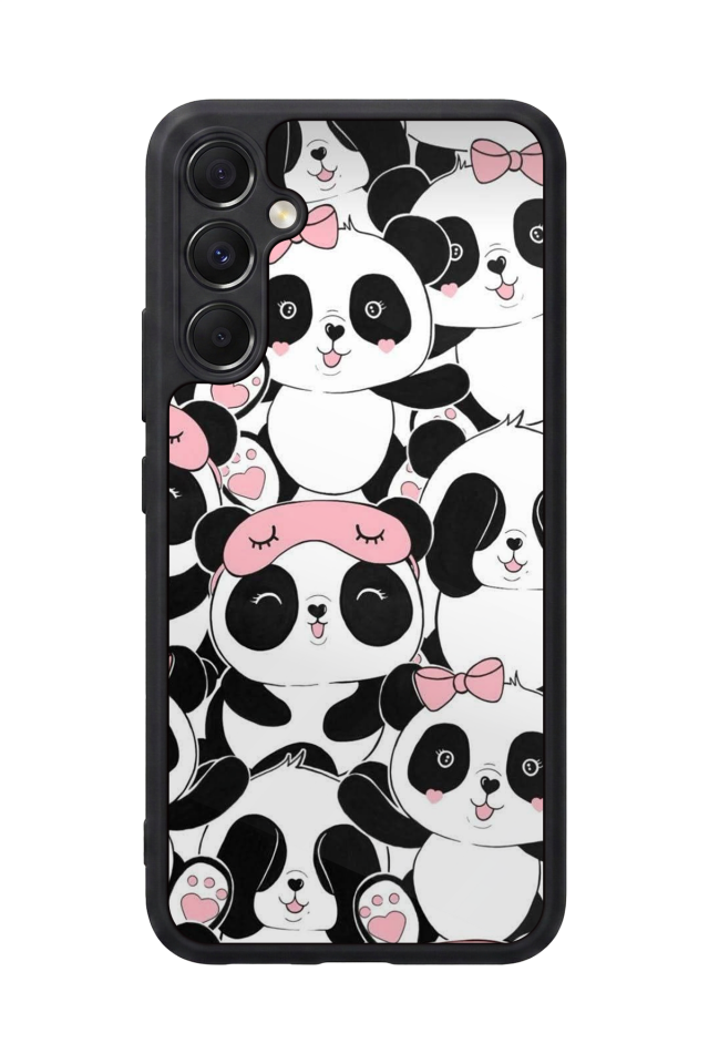 Samsung Galaxy M34 Uyumlu Panda Tasarımlı Glossy Premium Kılıf