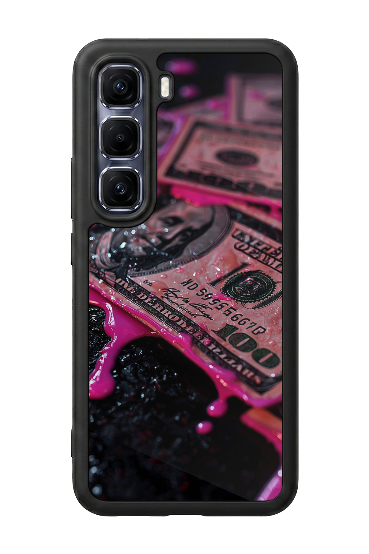 Infinix Hot 60 Pro Plus Uyumlu Para Tasarımlı Glossy Premium Kılıf