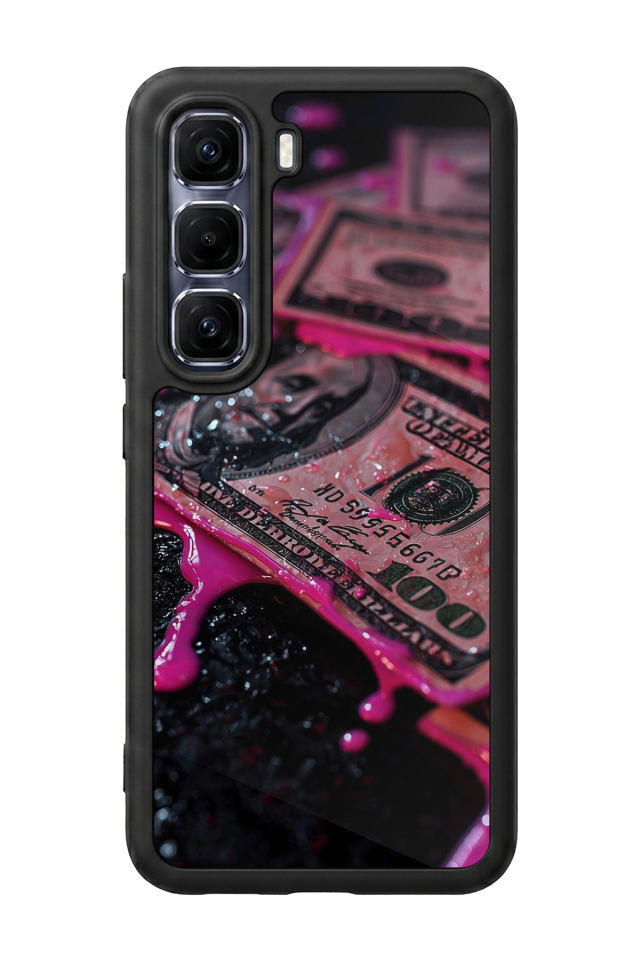 Infinix Hot 60 Pro Plus Uyumlu Para Tasarımlı Glossy Premium Kılıf