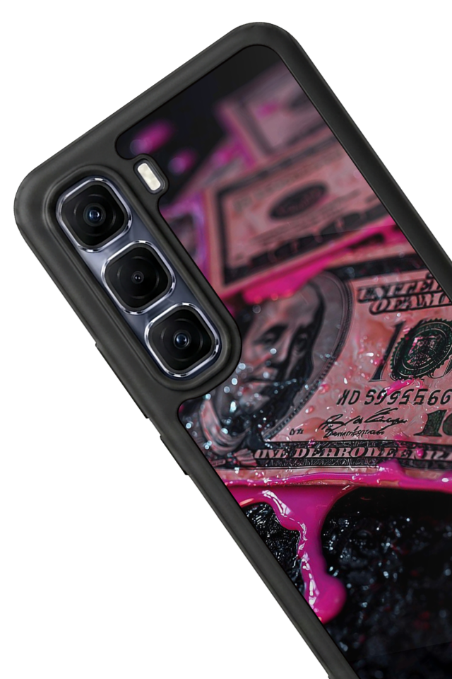 Infinix Hot 60 Pro Plus Uyumlu Para Tasarımlı Glossy Premium Kılıf