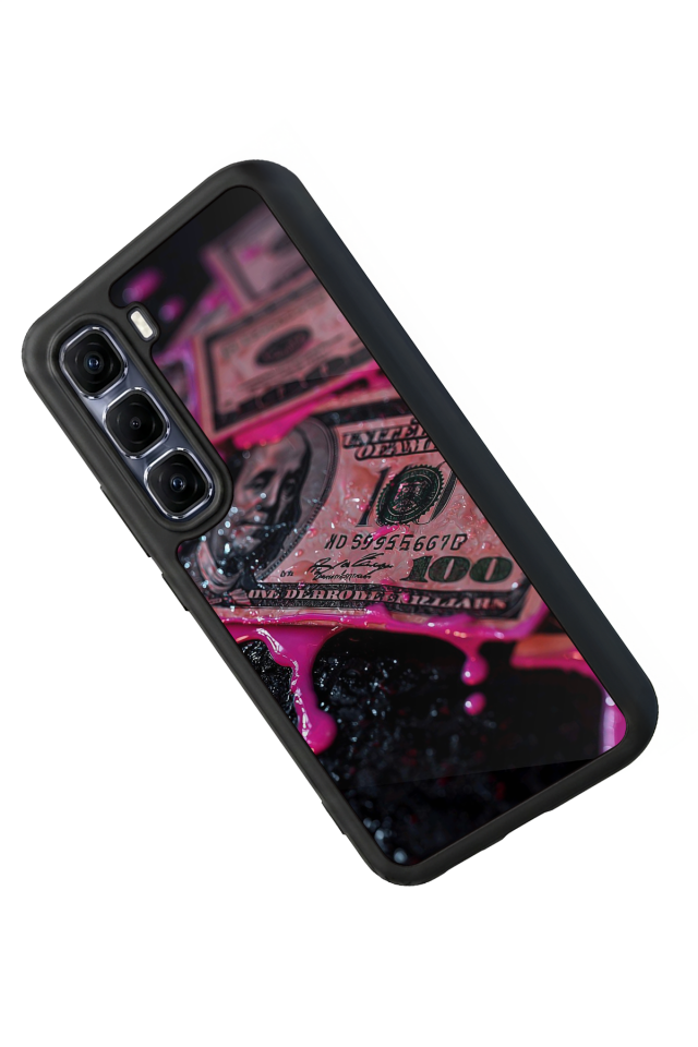Infinix Hot 60 Pro Plus Uyumlu Para Tasarımlı Glossy Premium Kılıf