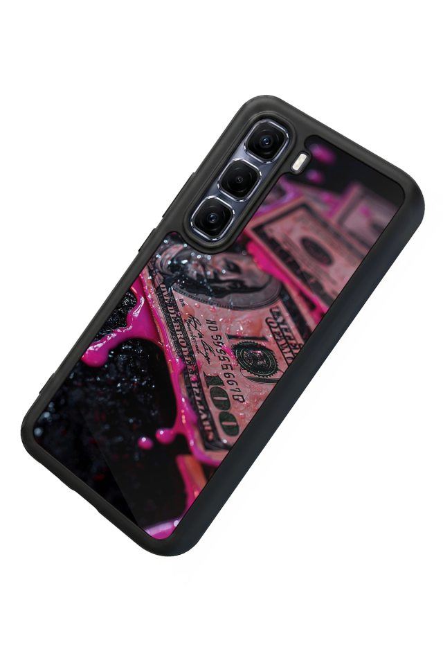 Infinix Hot 60 Pro Plus Uyumlu Para Tasarımlı Glossy Premium Kılıf