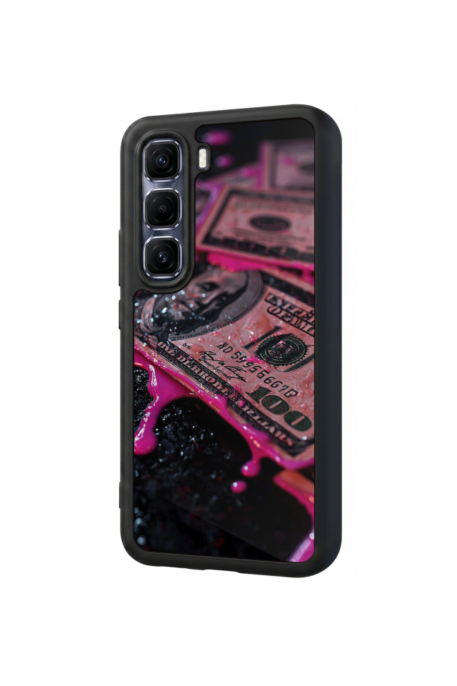 Infinix Hot 60 Pro Plus Uyumlu Para Tasarımlı Glossy Premium Kılıf
