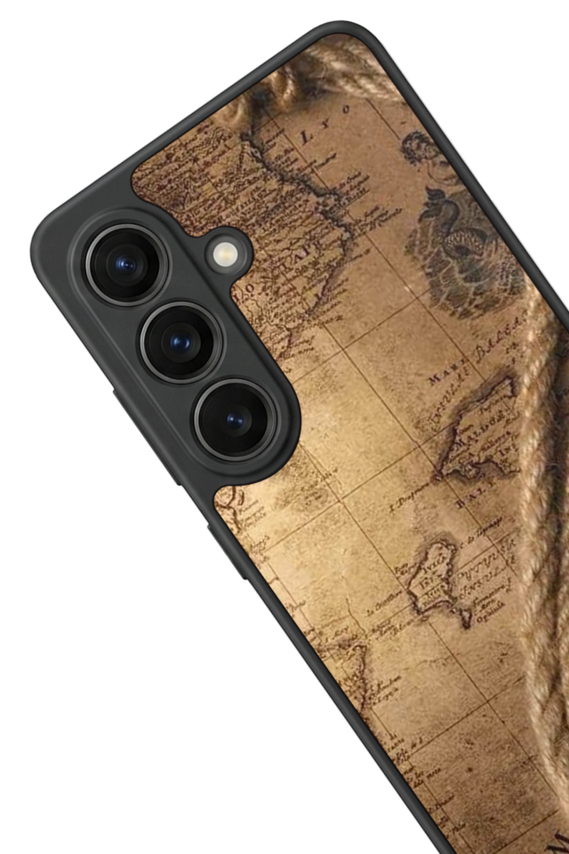 Samsung Galaxy S26 Uyumlu Pusula Tasarımlı Glossy Premium Kılıf