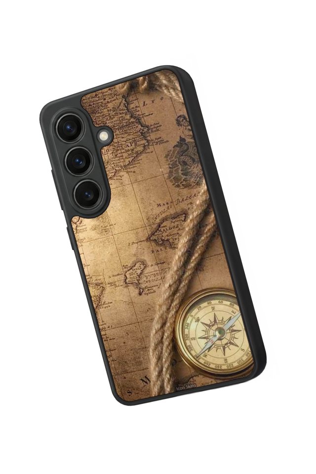 Samsung Galaxy S26 Uyumlu Pusula Tasarımlı Glossy Premium Kılıf