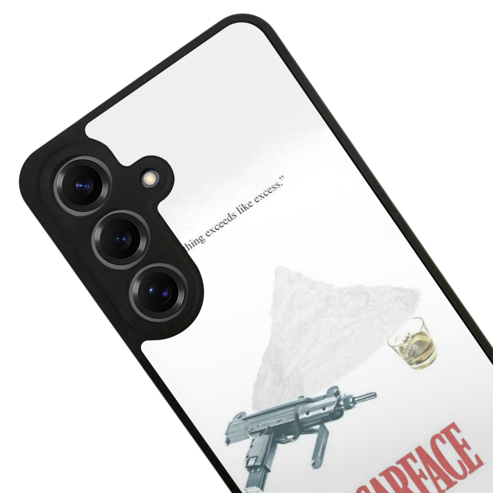 Samsung Galaxy S25 Uyumlu Scarface Tasarımlı Glossy Premium Kılıf