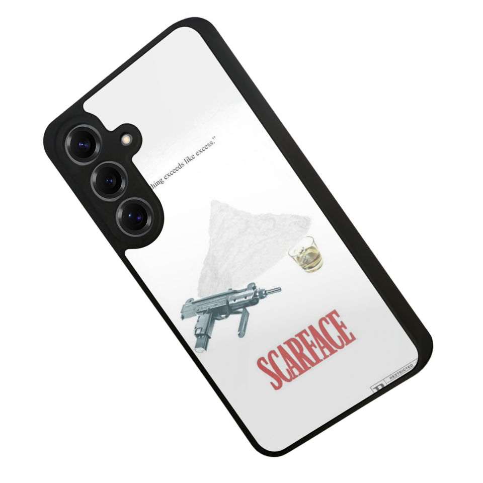 Samsung Galaxy S25 Uyumlu Scarface Tasarımlı Glossy Premium Kılıf