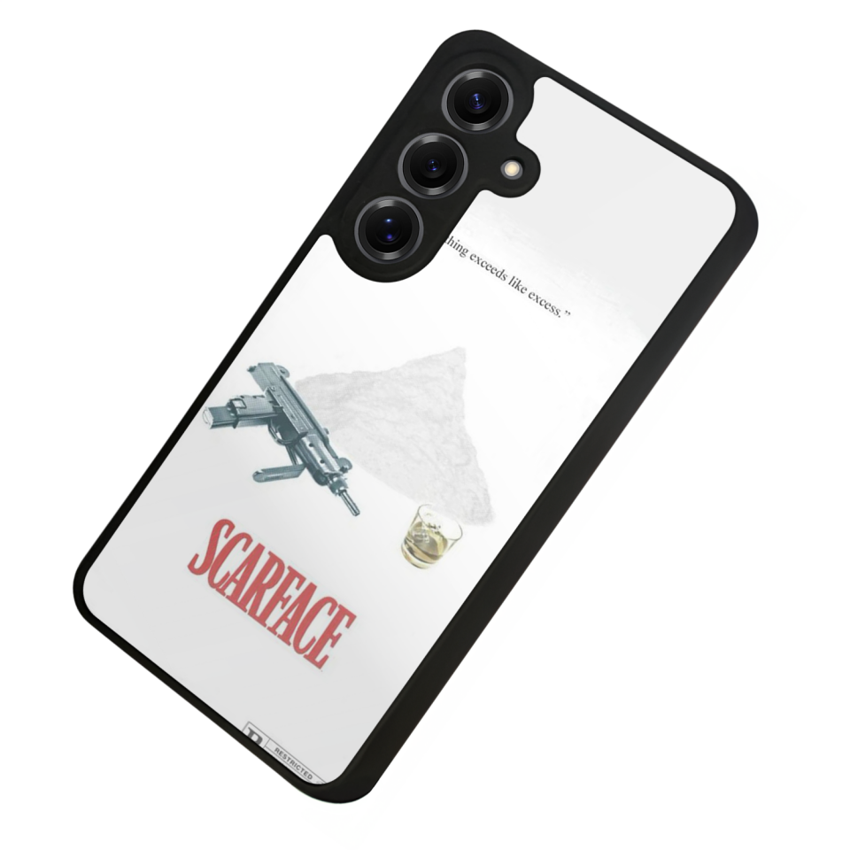 Samsung Galaxy S25 Uyumlu Scarface Tasarımlı Glossy Premium Kılıf
