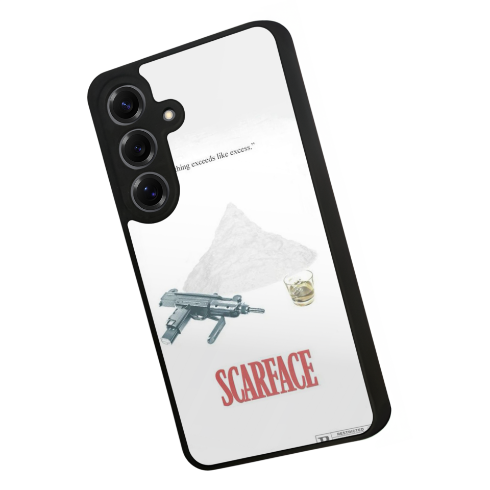 Samsung Galaxy S25 Uyumlu Scarface Tasarımlı Glossy Premium Kılıf
