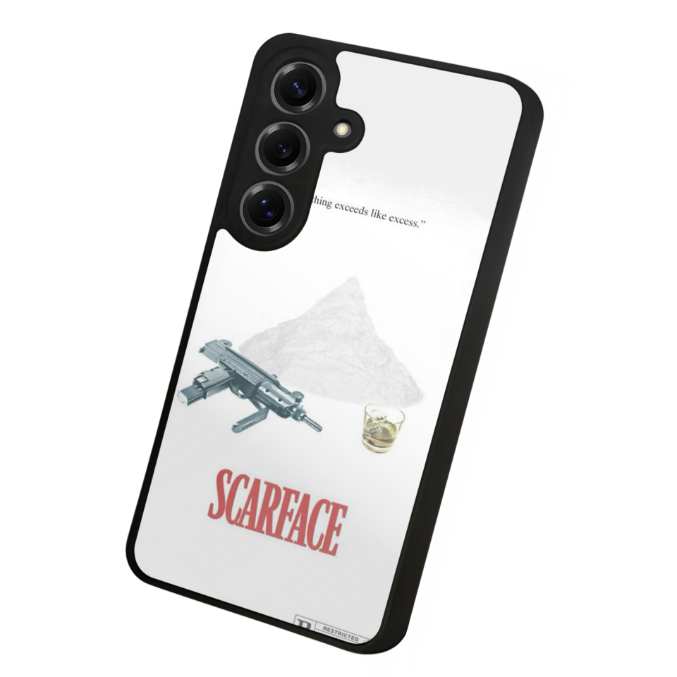 Samsung Galaxy S25 Uyumlu Scarface Tasarımlı Glossy Premium Kılıf