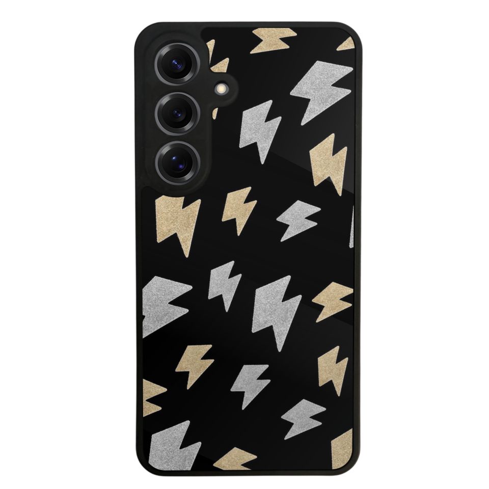 Samsung Galaxy S25 Uyumlu Simsek Tasarımlı Glossy Premium Kılıf