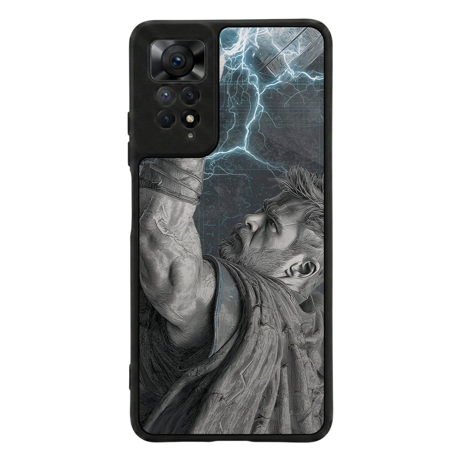 Xiaomi Redmi Note 12 Pro Uyumlu Thor Tasarımlı Glossy Premium Kılıf