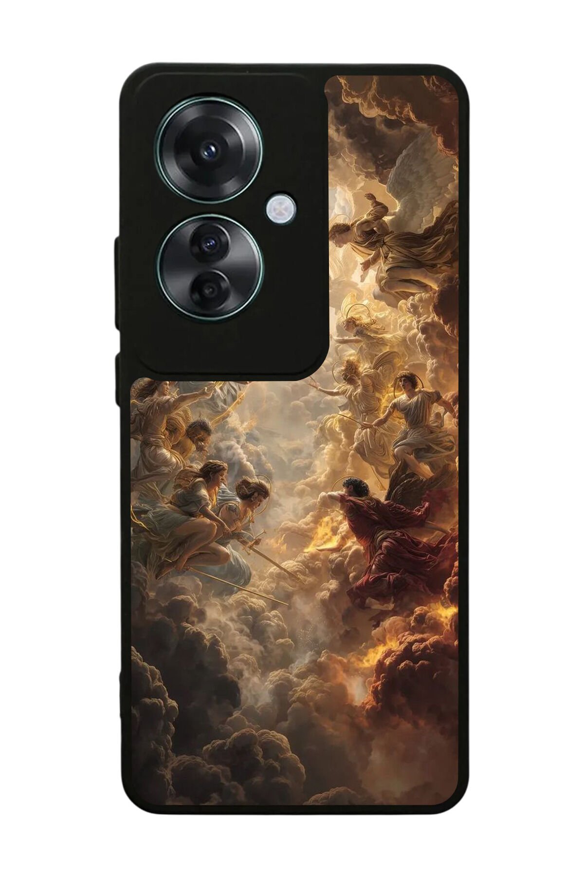 Oppo Reno 11F Uyumlu Melek Tasarımlı Glossy Premium Kılıf