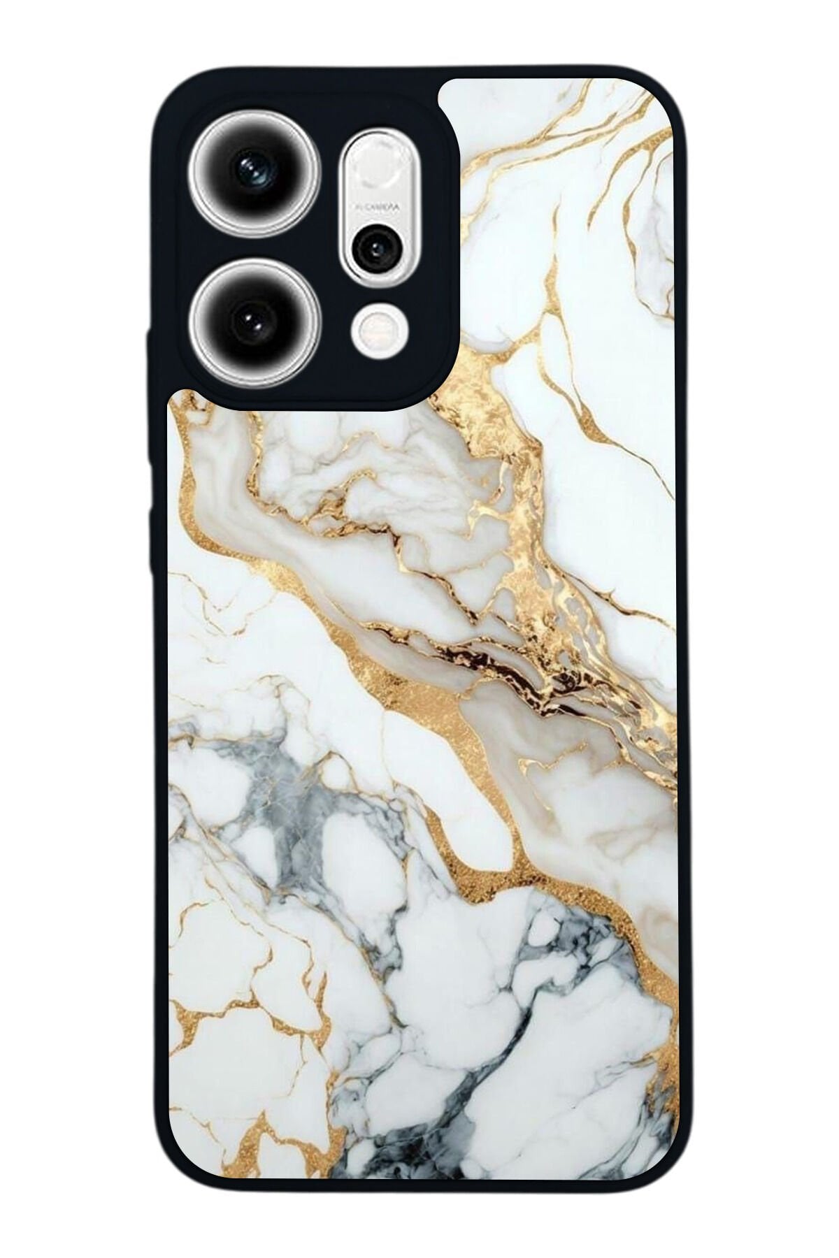 Oppo Reno 14 Uyumlu Mermer Marble Tasarımlı Glossy Premium Kılıf