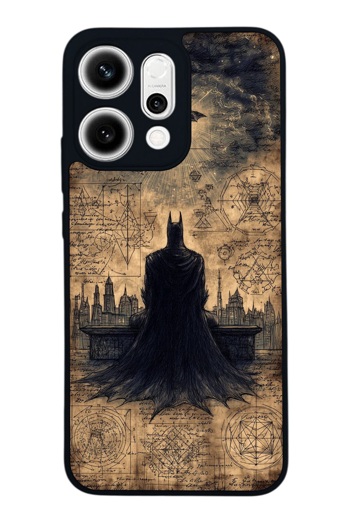 Oppo Reno 14 Uyumlu Batman Tasarımlı Glossy Premium Kılıf