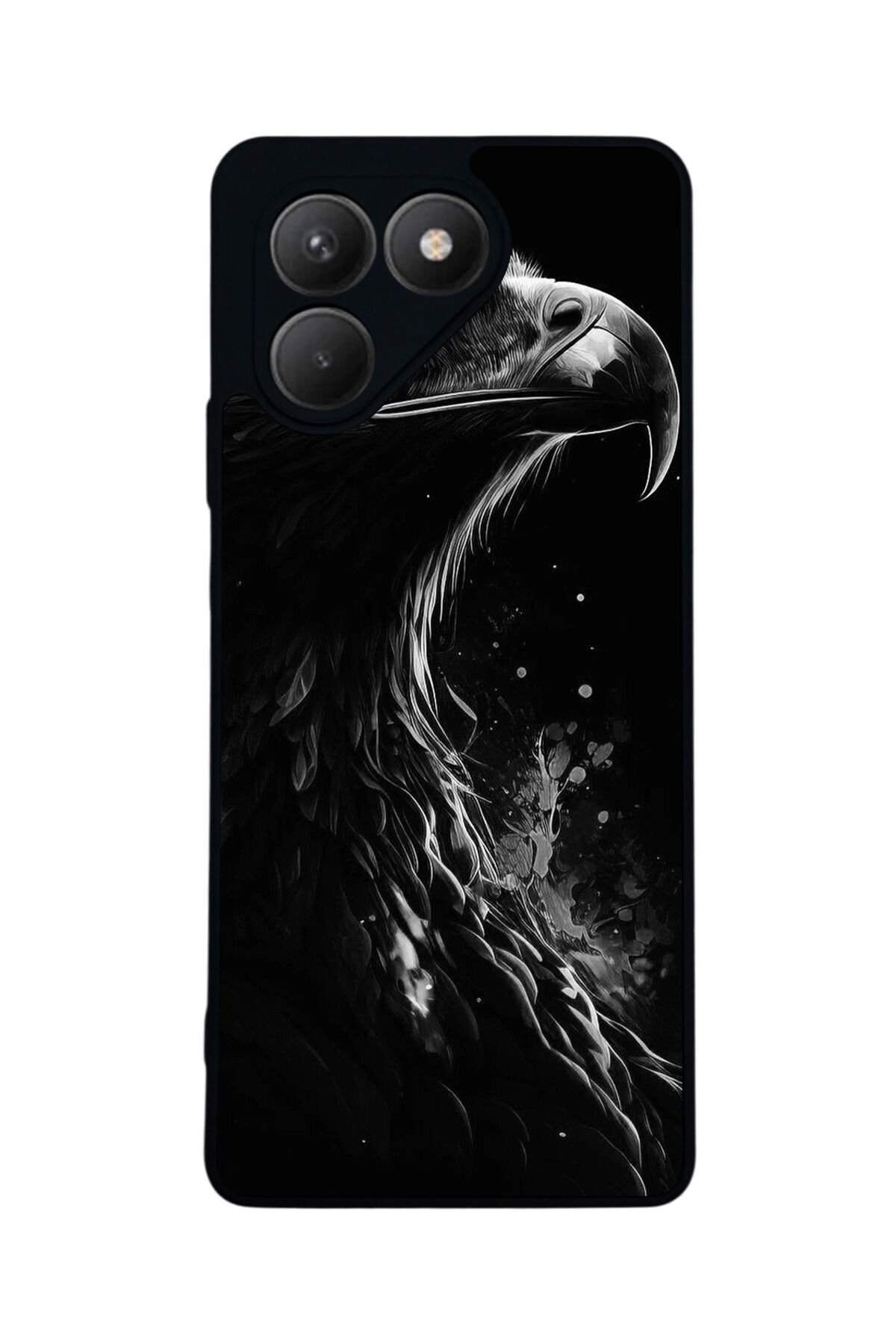 Tecno Pova 7 Mat Uyumlu Siyah Kılıf – Yumuşak Silikon, Koruyucu, Şok Emici Kapak