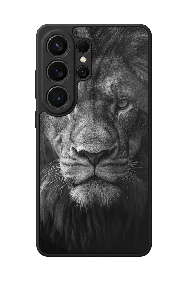 Samsung Galaxy S26 Ultra Uyumlu Aslan Tasarımlı Glossy Premium Kılıf