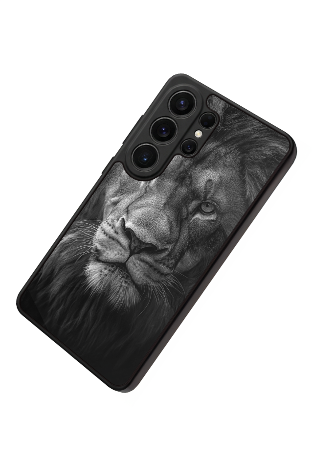 Samsung Galaxy S26 Ultra Uyumlu Aslan Tasarımlı Glossy Premium Kılıf