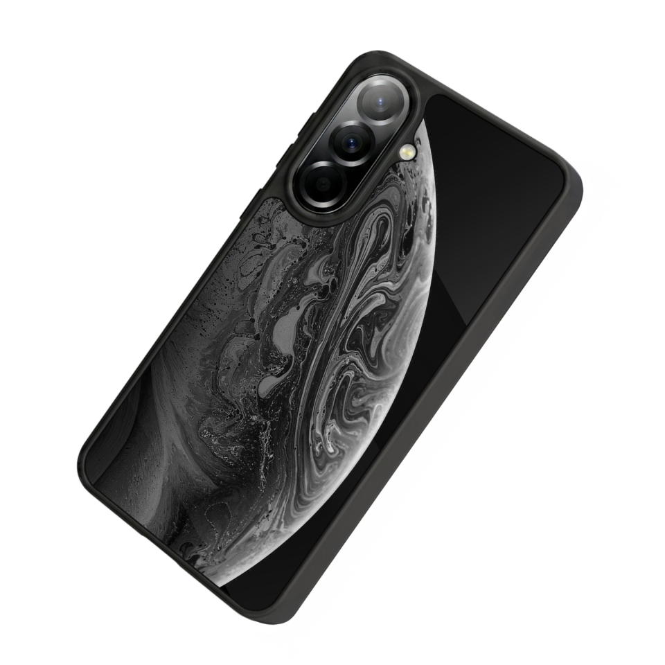 Samsung Galaxy A37 Uyumlu Ay Tasarımlı Glossy Premium Kılıf