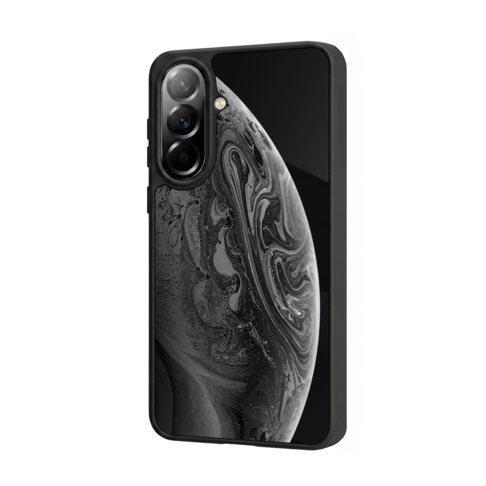 Samsung Galaxy A37 Uyumlu Ay Tasarımlı Glossy Premium Kılıf