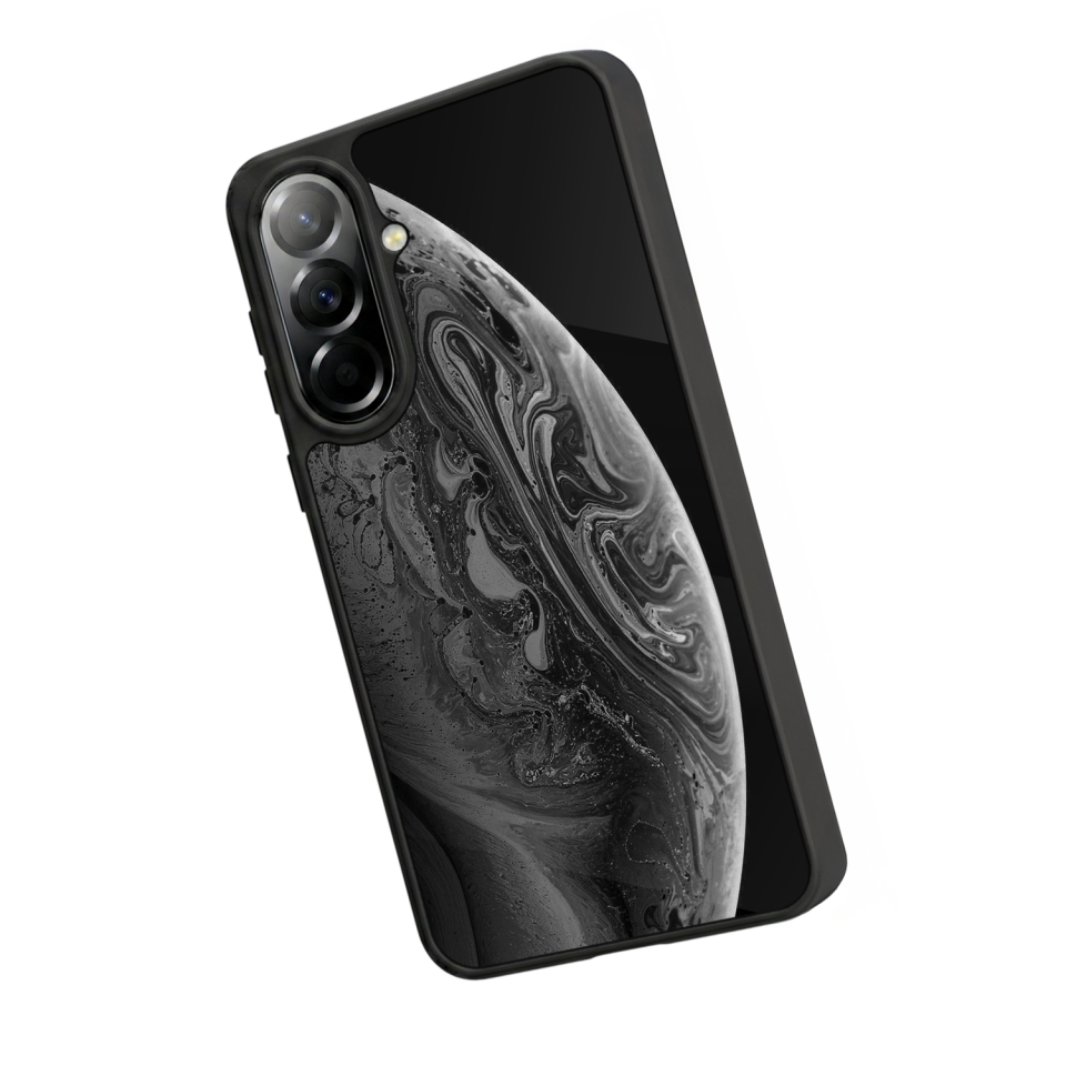 Samsung Galaxy A37 Uyumlu Ay Tasarımlı Glossy Premium Kılıf