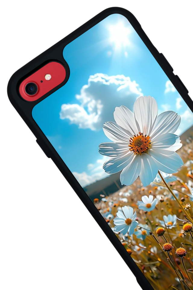 iPhone 7 Uyumlu Cicek Tasarımlı Glossy Premium Kılıf
